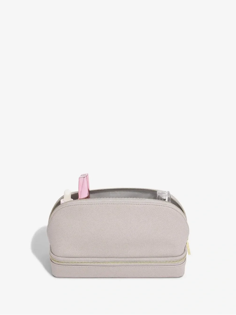 Stackers Taupe Cosmetic Bag
